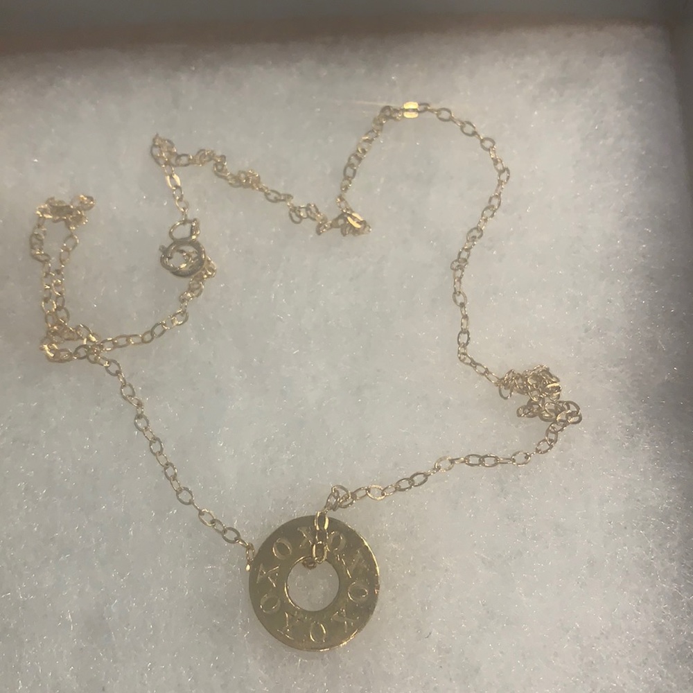 XO vermeil necklace
